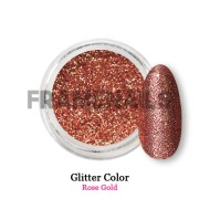 Glitter Color Rose Gold