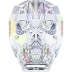Skull Bead Crystal AB (l'unité)