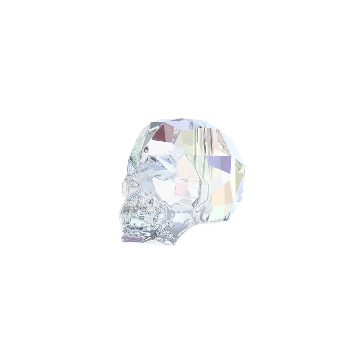 Skull Bead Crystal AB (l'unité)