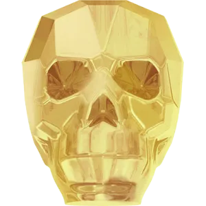 Skull Bead Crystal Metallic Sunshine (l'unité) Skull Bead Crystal Metallic Sunshine (l'unité)