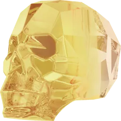 Skull Bead Crystal Metallic Sunshine (l'unité)