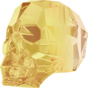 Skull Bead Crystal Metallic Sunshine (l'unité) Skull Bead Crystal Metallic Sunshine (l'unité)