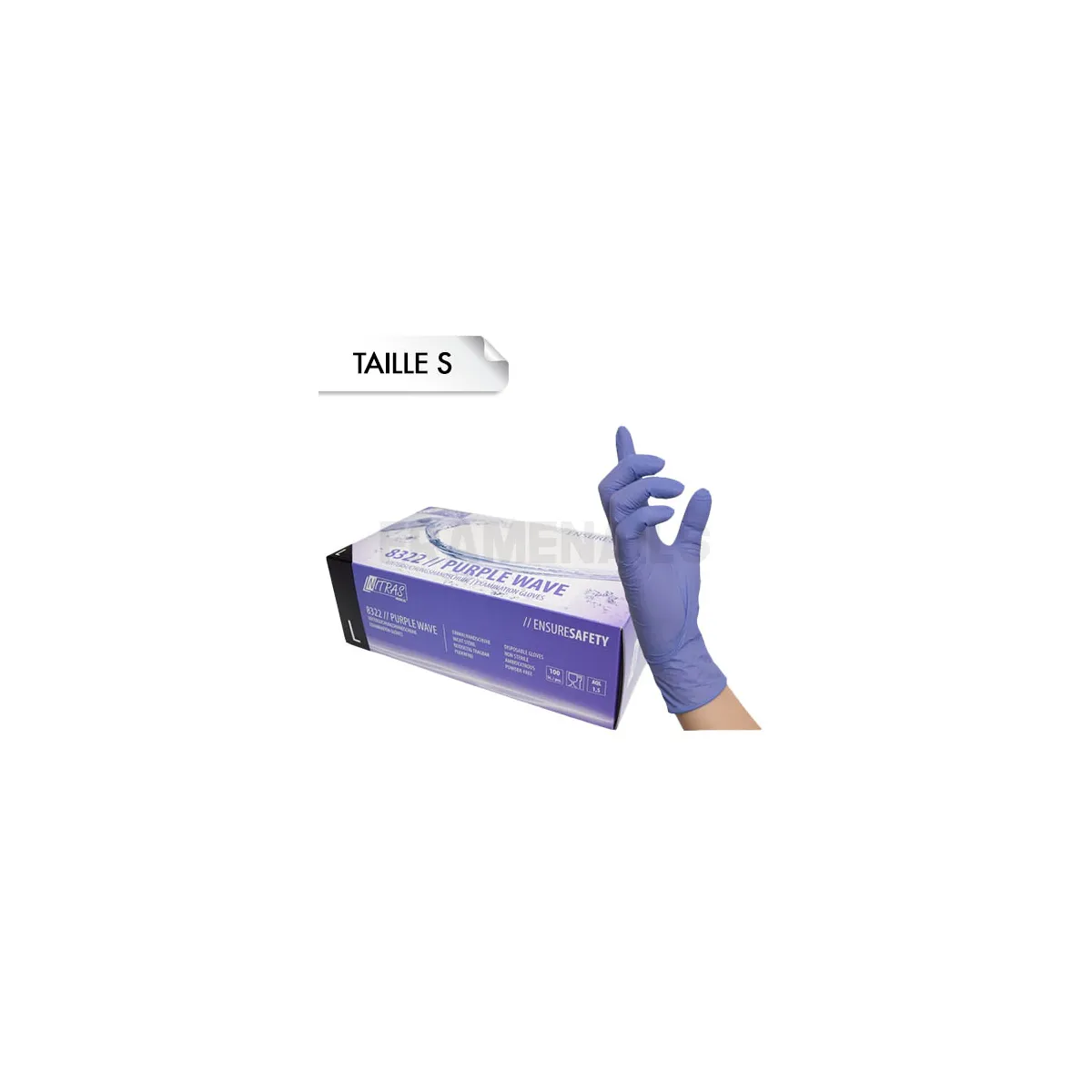 Gants Nitrile Purple S