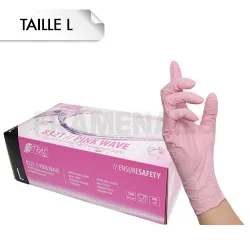 Gants Nitrile Pink L