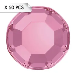 Mini Strass SS3 Light Rose (50pcs)