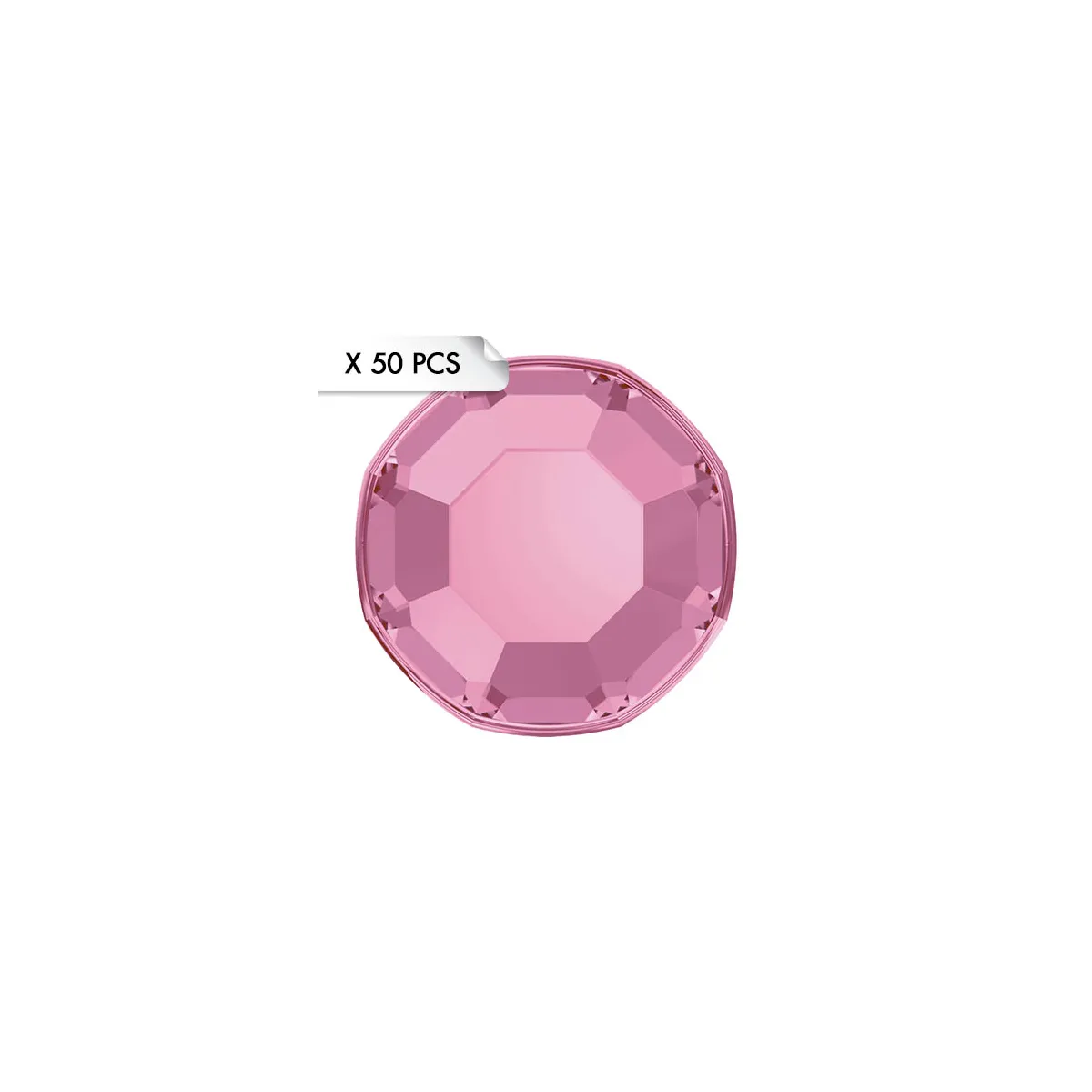 Mini Strass SS3 Light Rose (50pcs)