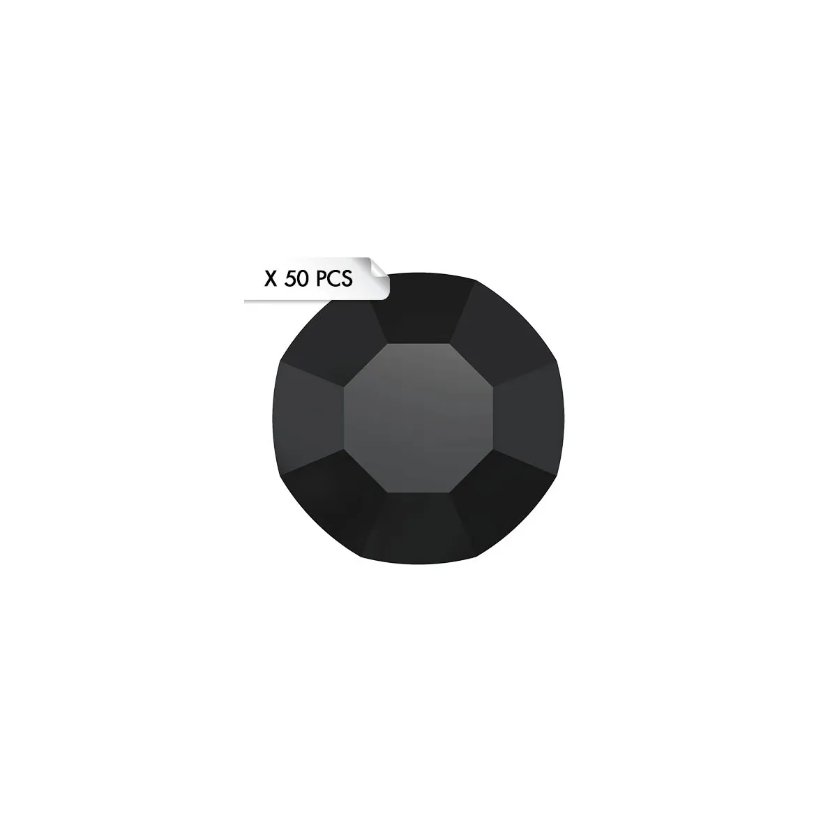 Mini Strass SS3 Jet (50pcs)