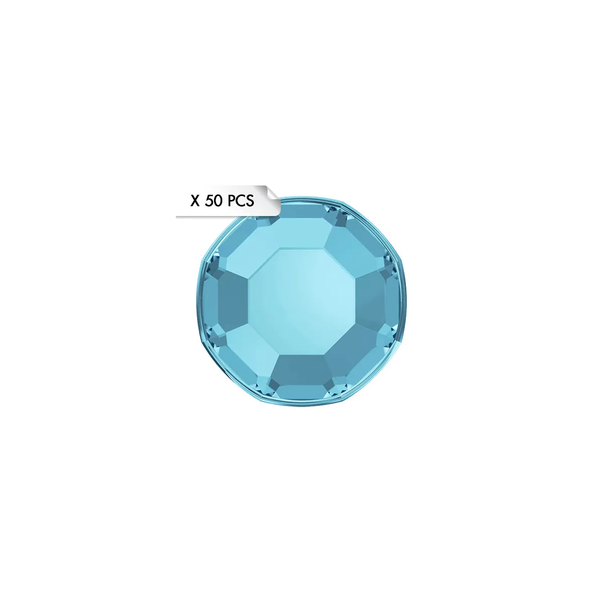 Mini Strass SS3 Aquamarine (50pcs)