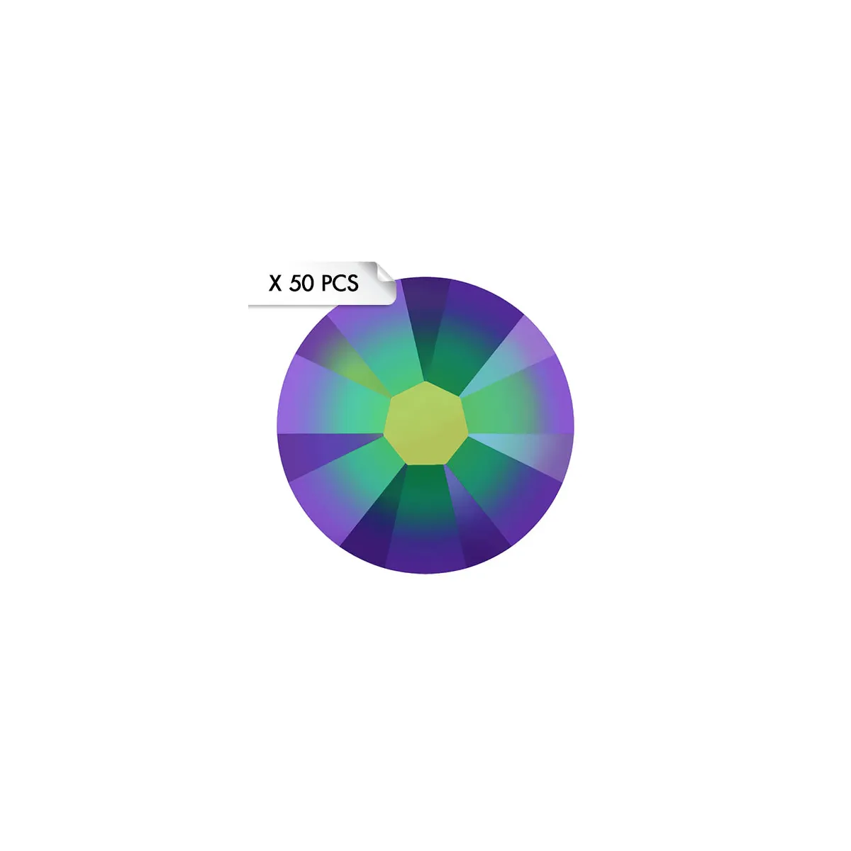 Strass SS7 Crystal Scarabaeus Green (50pcs)