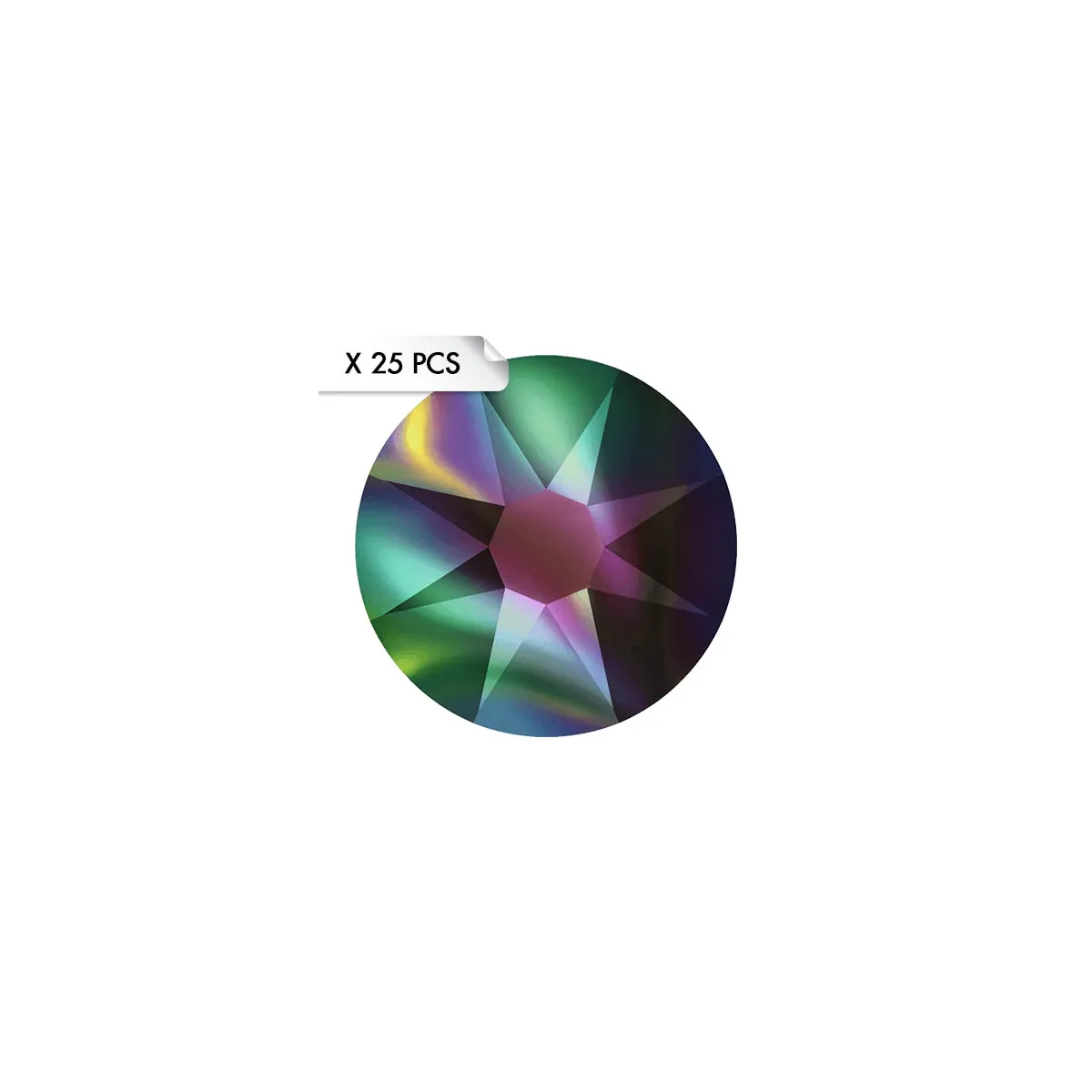 Strass SS16 Crystal Rainbow Dark (25pcs)