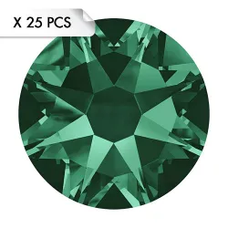 Strass SS12 Emerald (25pcs)