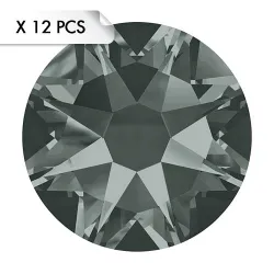 Strass SS30 Black Diamond (12pcs)