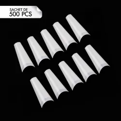 Coffin Tips Natural Taille de 0 à 9 (500pcs)