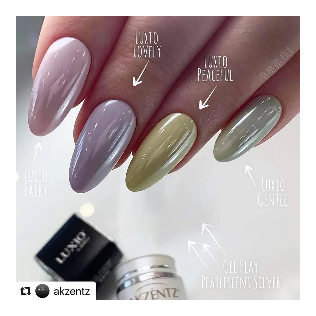 Pearlescent Powder Silver AKZENTZ