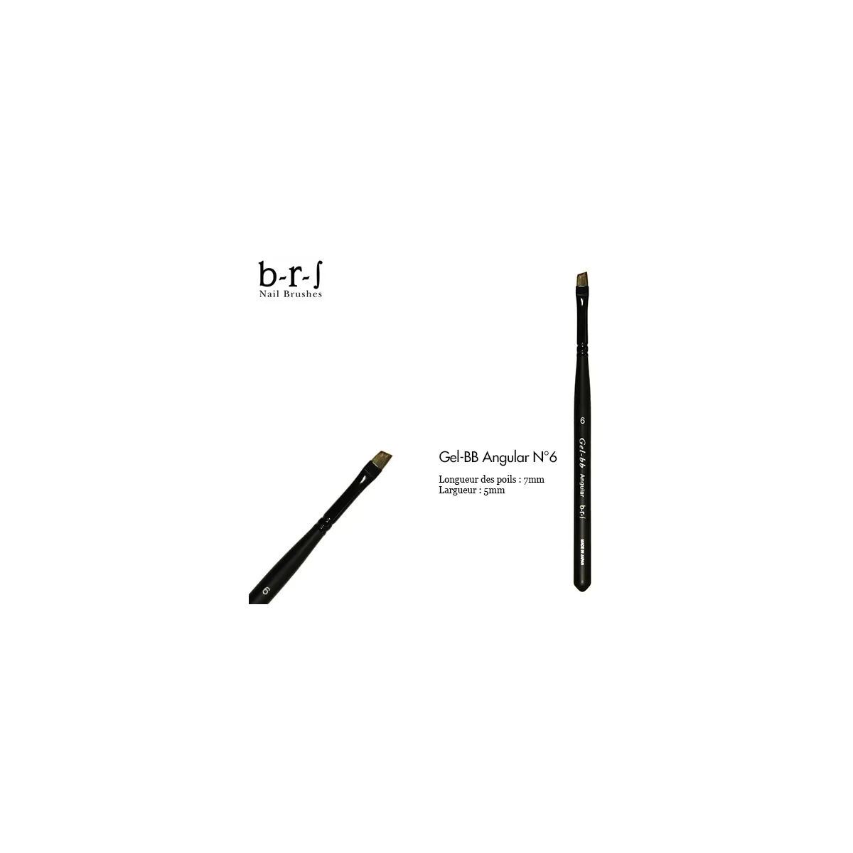 Pinceau BRS Gel-BB Angular No6