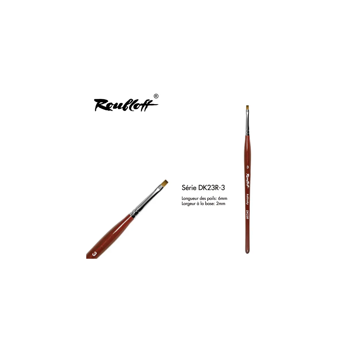 Roubloff Kolinsky Flat DK23R-3