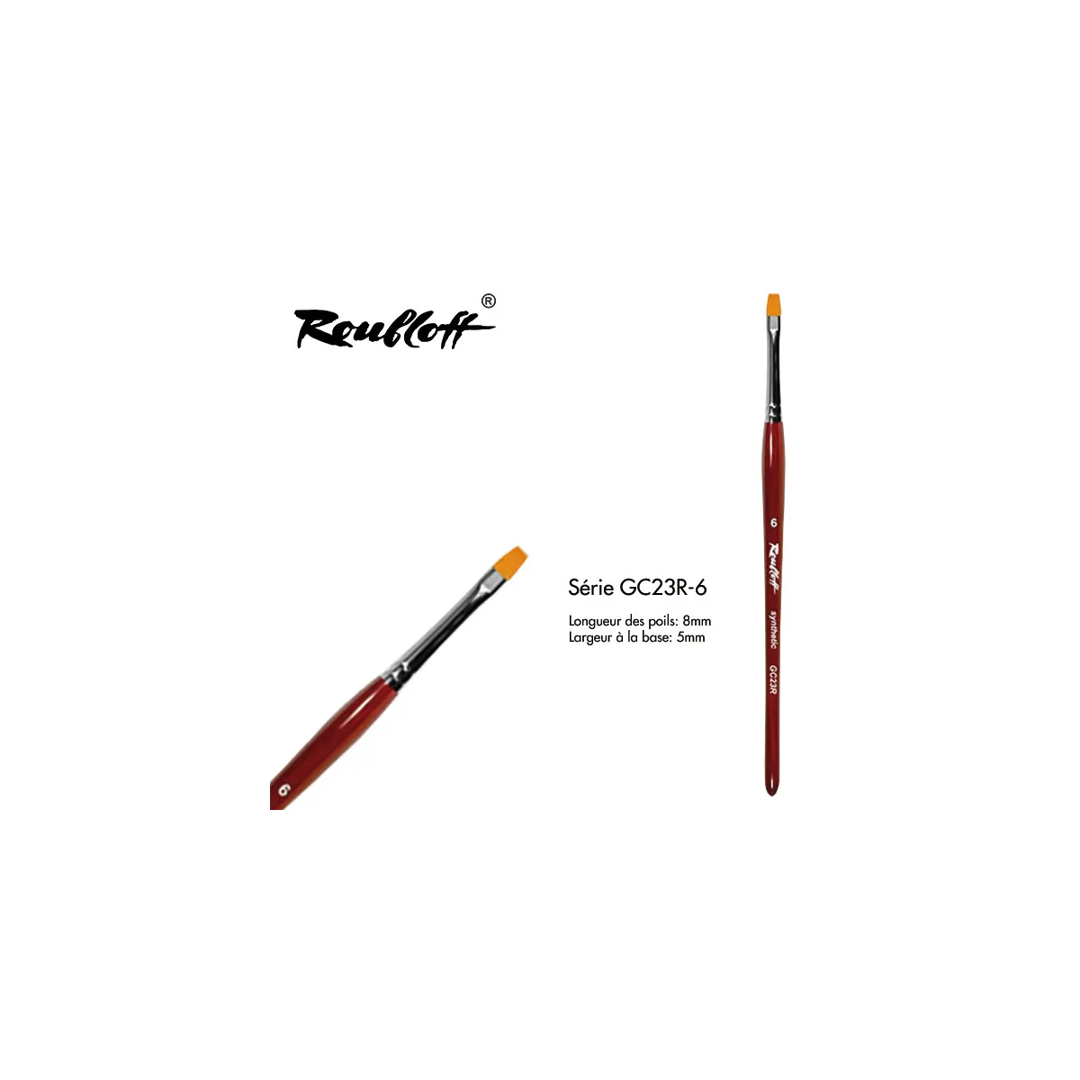 Roubloff Synthetic Stiff Flat GC23R-6