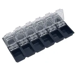 Boite Rectangulaire 12 Compartiments Black