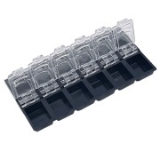 Boite Rectangulaire 12 Compartiments Black