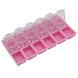 Boite Rectangulaire 12 Compartiments Pink