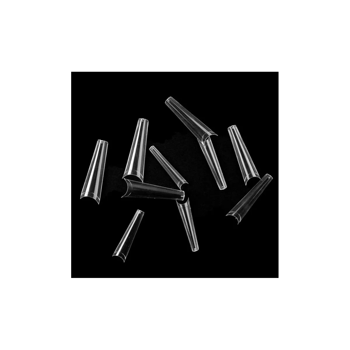 Tips Coffin XXL Clear Taille 0 (50pcs)