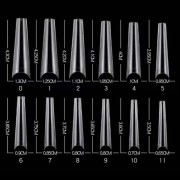 Tips Coffin XXL Clear Taille 0 (50pcs) Tips Coffin XXL Clear Taille 0 (50pcs)