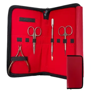 Trousse Rangements Outils Manucure Red Trousse Rangements Outils Manucure Red