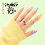 Gel Polish Top No Wipe Matt Pepper 8ml Gel Polish Top No Wipe Matt Pepper 8ml