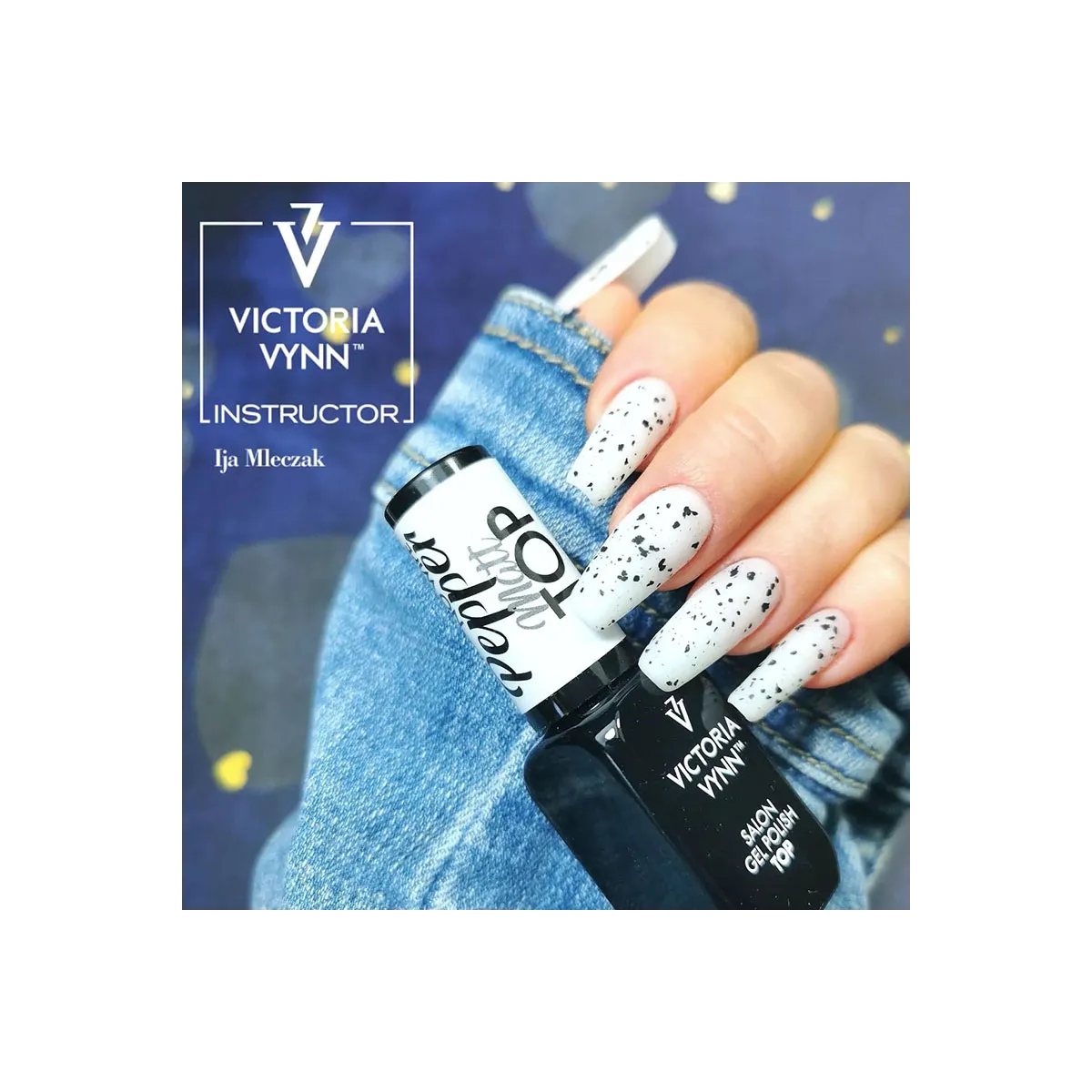 Gel Polish Top No Wipe Matt Pepper 8ml