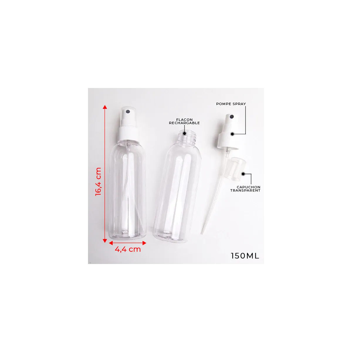 Flacon Vide Transparent 150ml