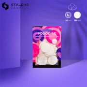 Recharge Pododisc L feuilles blanches grain 180 (50pcs) Staleks Recharge Pododisc L feuilles blanches grain 180 (50pcs) Staleks
