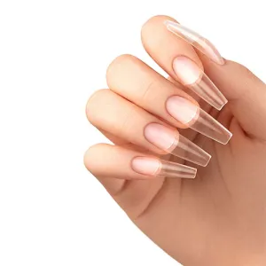 Capsules américaines Long Coffin SOFT GEL TIPS Boîte 500pcs 