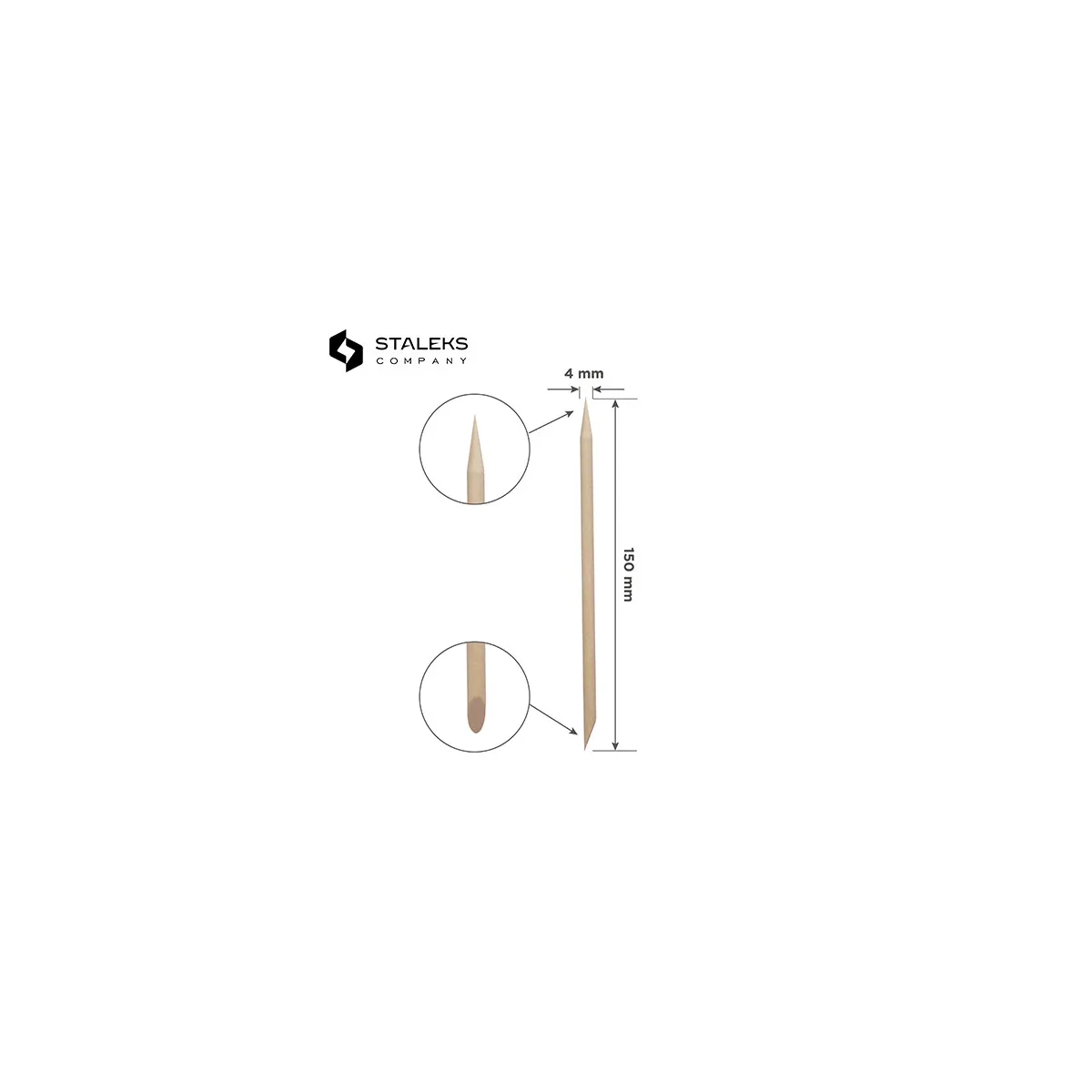 Bâtonnets de bois 150mm (100pcs) Staleks