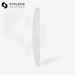 Limes Rigides Jetables Blanches Halfmoon Grain 100 (50pcs) Staleks