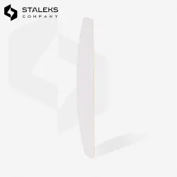 Limes Rigides Jetables Blanches Halfmoon Grain 240 (50pcs) Staleks