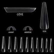 Amande Russe Tips Clear (Sachet 500pcs) Amande Russe Tips Clear (Sachet 500pcs)