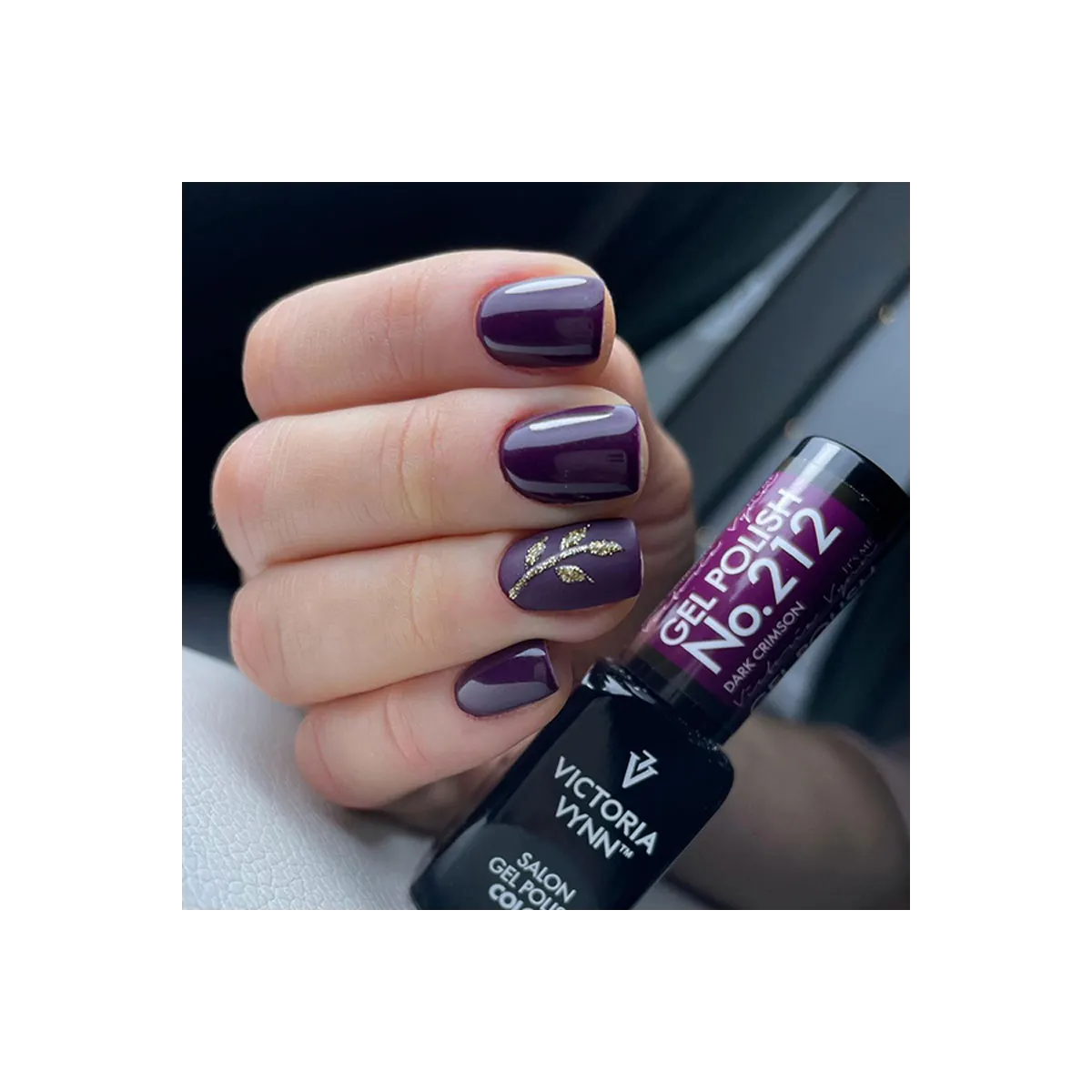 Gel Polish 212 Dark Crimson