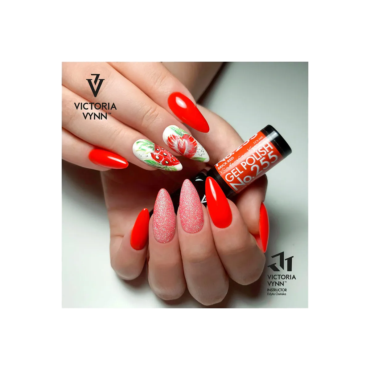 Gel Polish 255 Brick Red