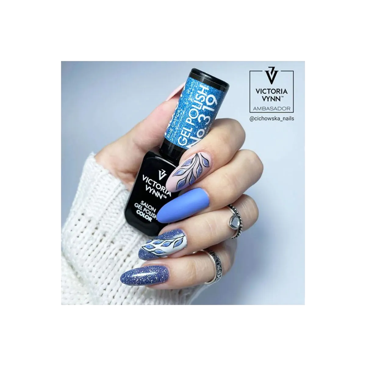 Gel Polish 319 Blue Castor 