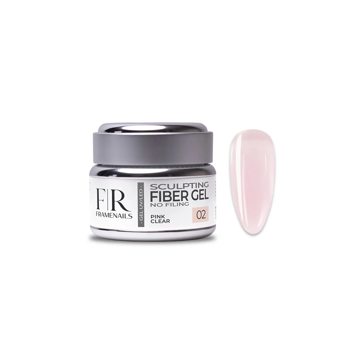 Gel Sculpting Fiber Pink Clear 02 1kg