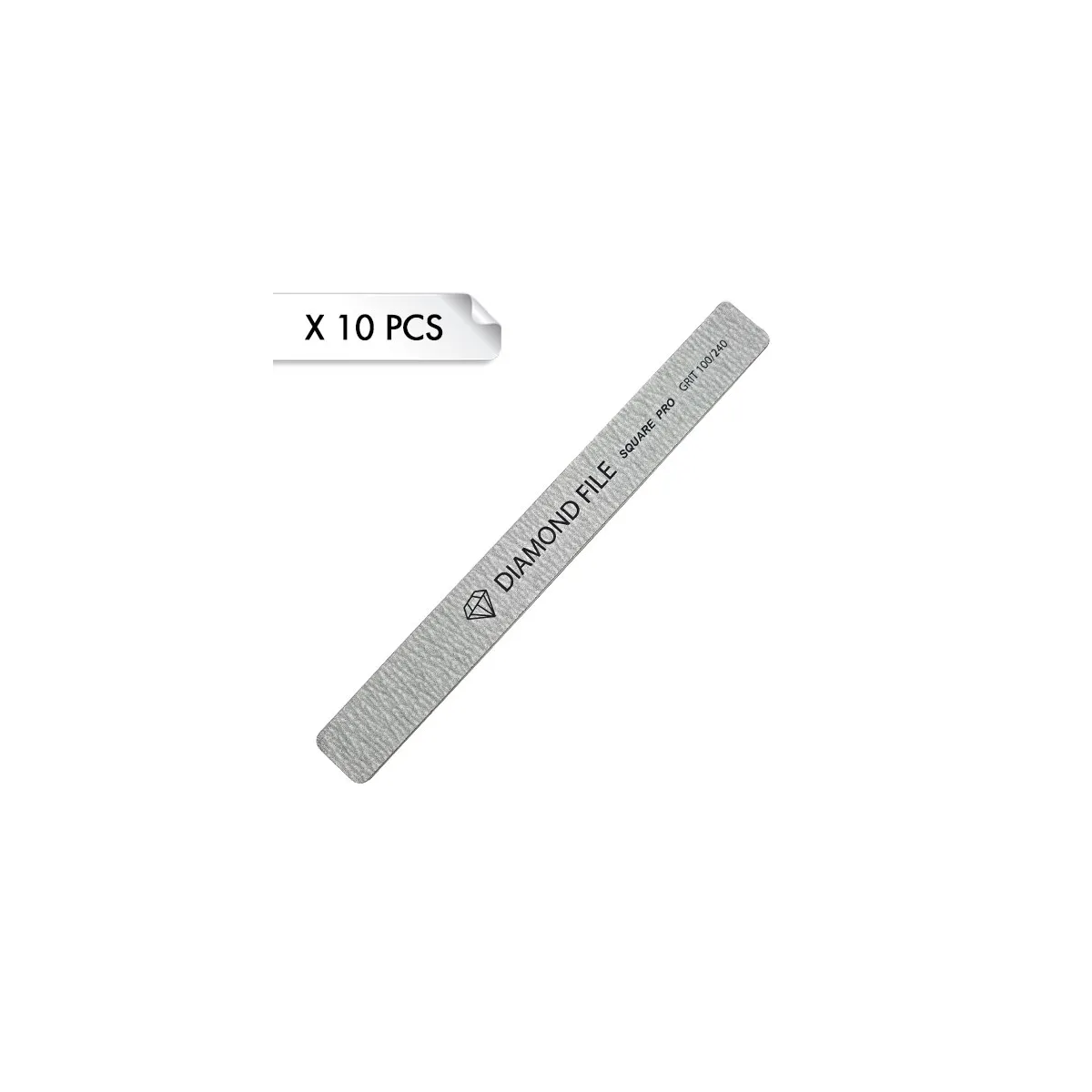 Diamond File Square Pro Zebra 100/240 (x10pcs)