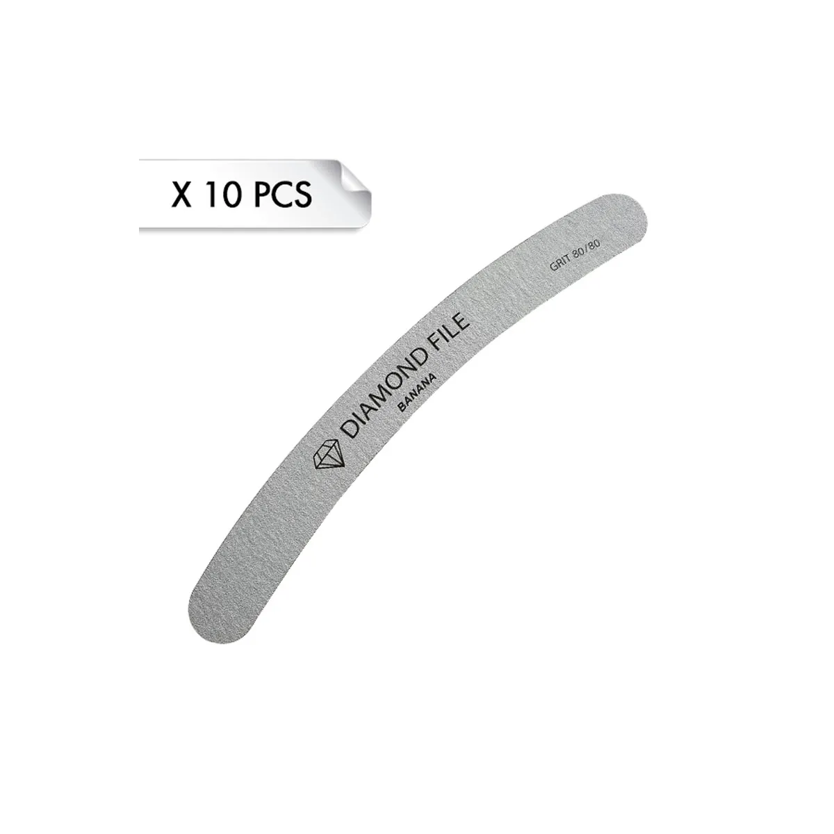 Diamond File Banana Zebra 80/80 (x10pcs)