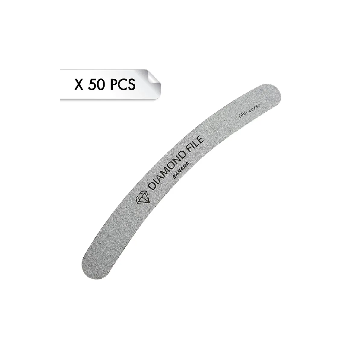 Diamond File Banana Zebra 80/80 (x50pcs)