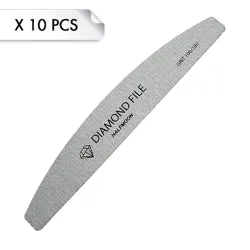 Diamond File Half Moon Zebra 100/180 (x10pcs)