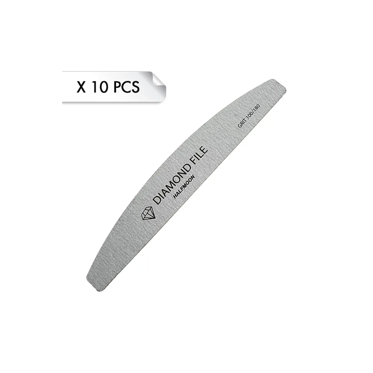 Diamond File Half Moon Zebra 100/180 (x10pcs)