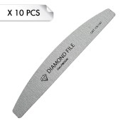 Diamond File Half Moon Zebra 100/180 (x10pcs)