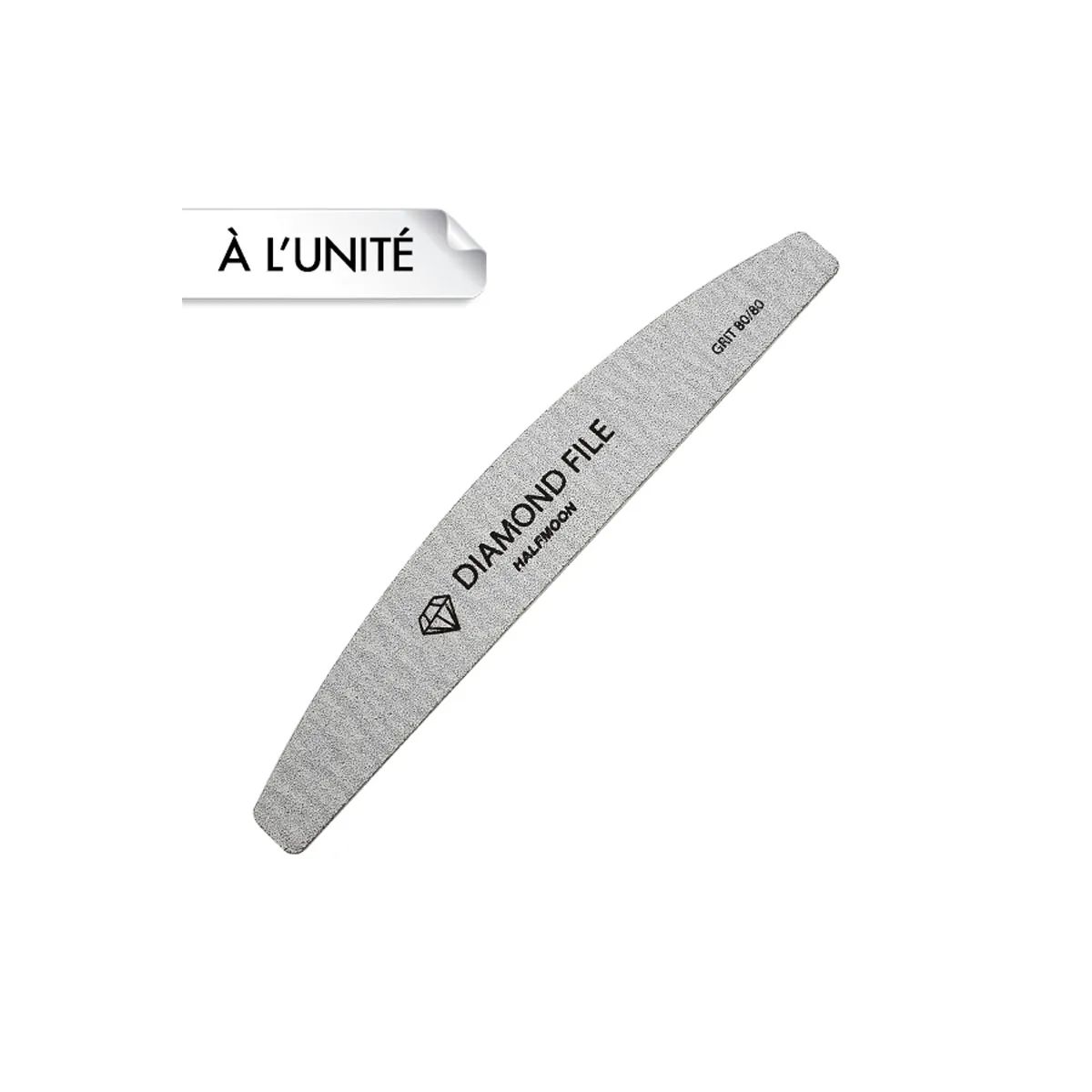 Diamond File Half Moon Zebra 80/80