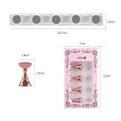 Supports Capsules Aimantés Rose Gold 5pcs