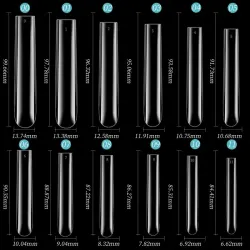 Capsules Nail Art 3XL Clear (12pcs T0-T11)