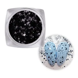 Glitter Pepper Effect Black Glitter Pepper Effect Black